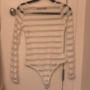 Striped Mesh jumper